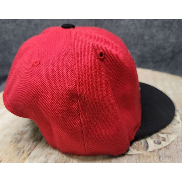 New Era Cincinnati Reds Snapback Hat Red Black MLB Genuine Merch Adjustable Cap - Picture 2 of 8